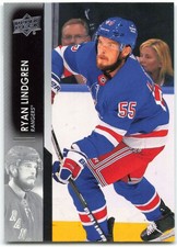 2021-22 Upper Deck #369 Ryan Lindgren New York Rangers