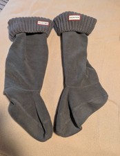 Hunter fleece tall boot socks size 5-7 Gray