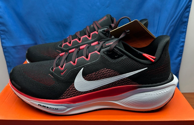 Nike Air Zoom Pegasus 41 FD2722 003 'Black Fire Red' Running Shoes