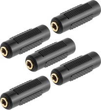 3.5mm to 3.5mm Stereo Jack Audio Adapter Female/Female Connectors,Gold Plated 5P