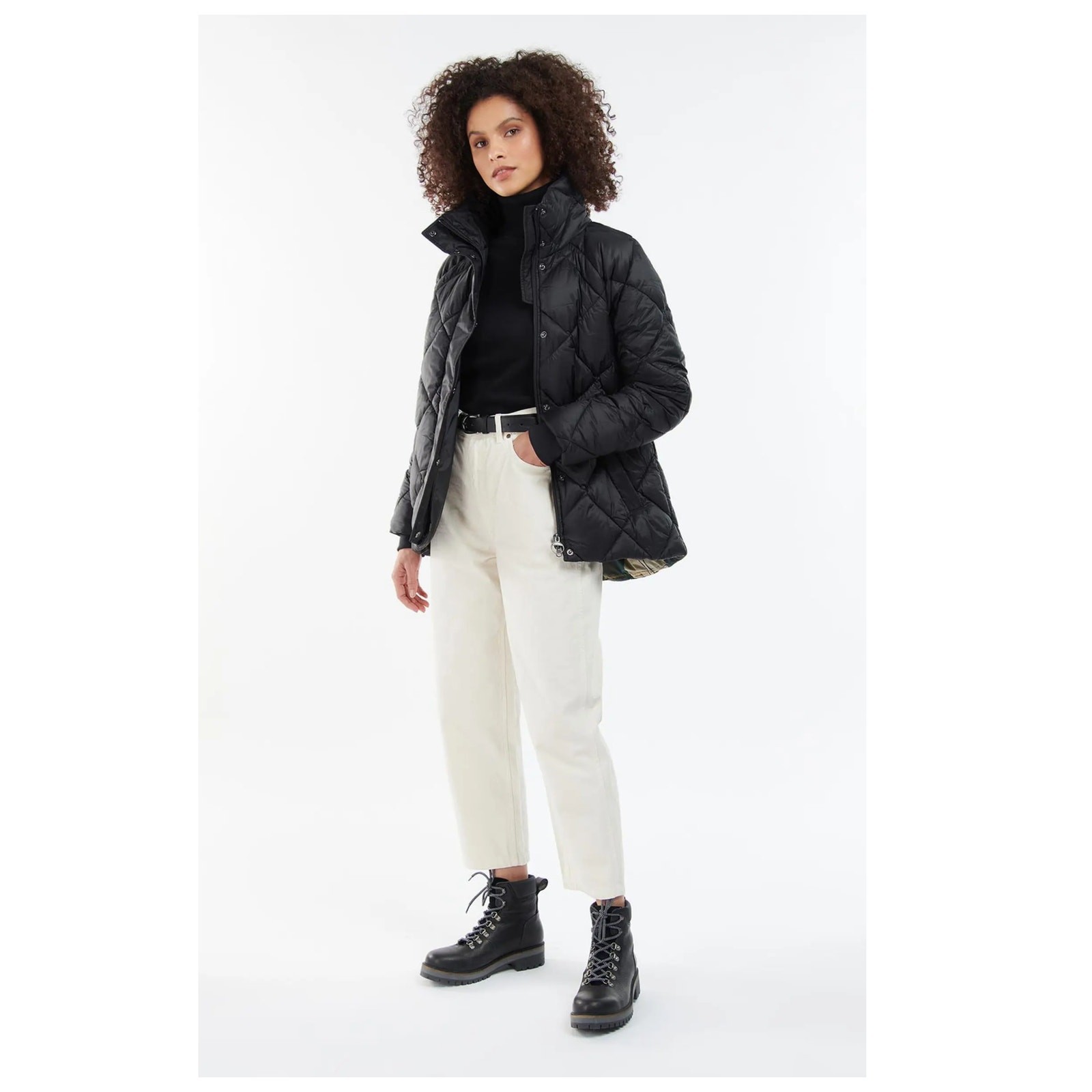 Barbour Hoxa Quilted Puffer Jacket Plus Size 1X image 3