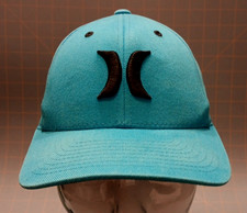 Boys OSFA Stretch Hurley Blue Embroidered Logo Hat Cap