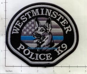 Patch Police K9 France – Le Lieutenant De Louveterie – Unité Canine – Neuf