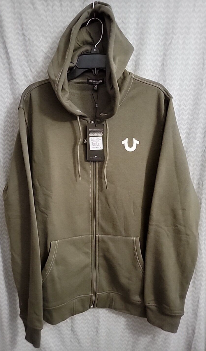TRUE RELIGION グリーン フーディ M True Religion Full Zip Hoodie Green | Mainline Menswear us