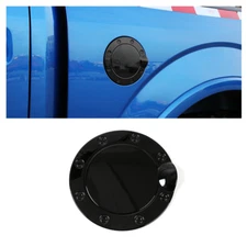 Black Tank Fuel Filler Door Cover Gas Cap Trim for Ford F150 2015+ Accessories