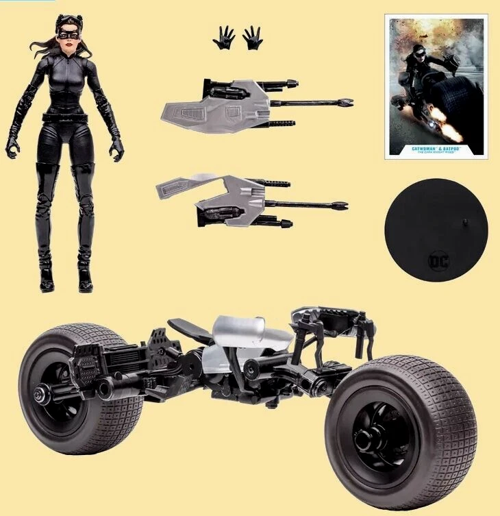 McFarlane GOLD LABEL DC CATWOMAN & BATPOD THE DARK KNIGHT - Sellado * NUEVO Foto 2 de 4