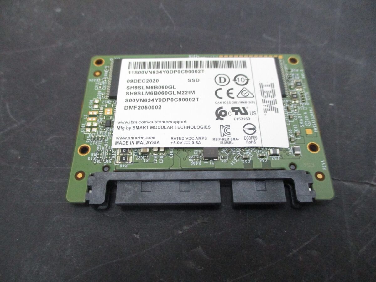 IBM 00VN634 SH9SLM6B060GLM22IM 60GB SSD SATA SLIM MLC | eBay IBM 00VN634 SH9SLM6B060GLM22IM 60GB SSD SATA SLIM MLC | eBay