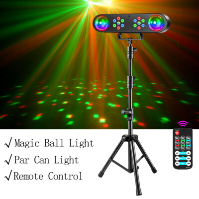 4in1 Stage LEDs Lights and Stand DJ Band Party DMX System Disco Bar Club US