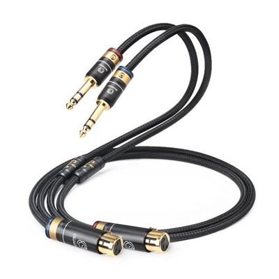 HIFI 6.35 TRS to XLR Audio Stereo Cable 6.5mm 1/4 Inch to XLR Balanced Speaker