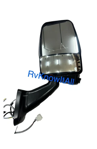 Velvac 719152 Black Passenger Side Deluxe Mirror w/ LEM Camera 