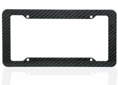 2-Pack Real Carbon Fiber License Plate Frames - 3K Weave, Includes Screw Caps, Boulevard Brand 6 thumbnail image