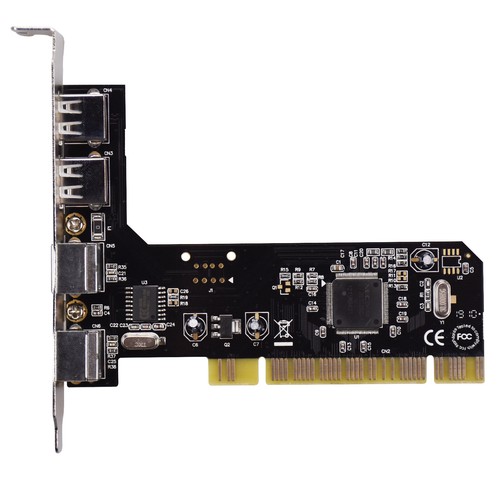 Keyboard Mouse Adapter Card PCI 32bit to 2x PS2 PS/2 + 2x USB 2.0 Port for PC - Picture 1 of 4