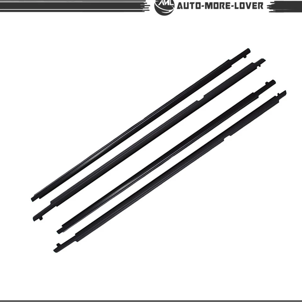 Cinturón de sellado de moldura de ventana resistente a la intemperie para Toyota Highlander 2008-10 4 piezas Foto 4 de 4