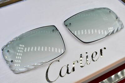 Cartier big c diamond cut lenses wood horn trivex Sunglasses