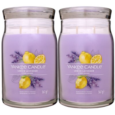Yankee Candle Signature Lemon Lavender 2 Docht Duftkerze im Glas 2 x 567 g House