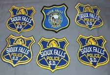 6 Different City Of Sioux Falls SD South Dakota Police Patches