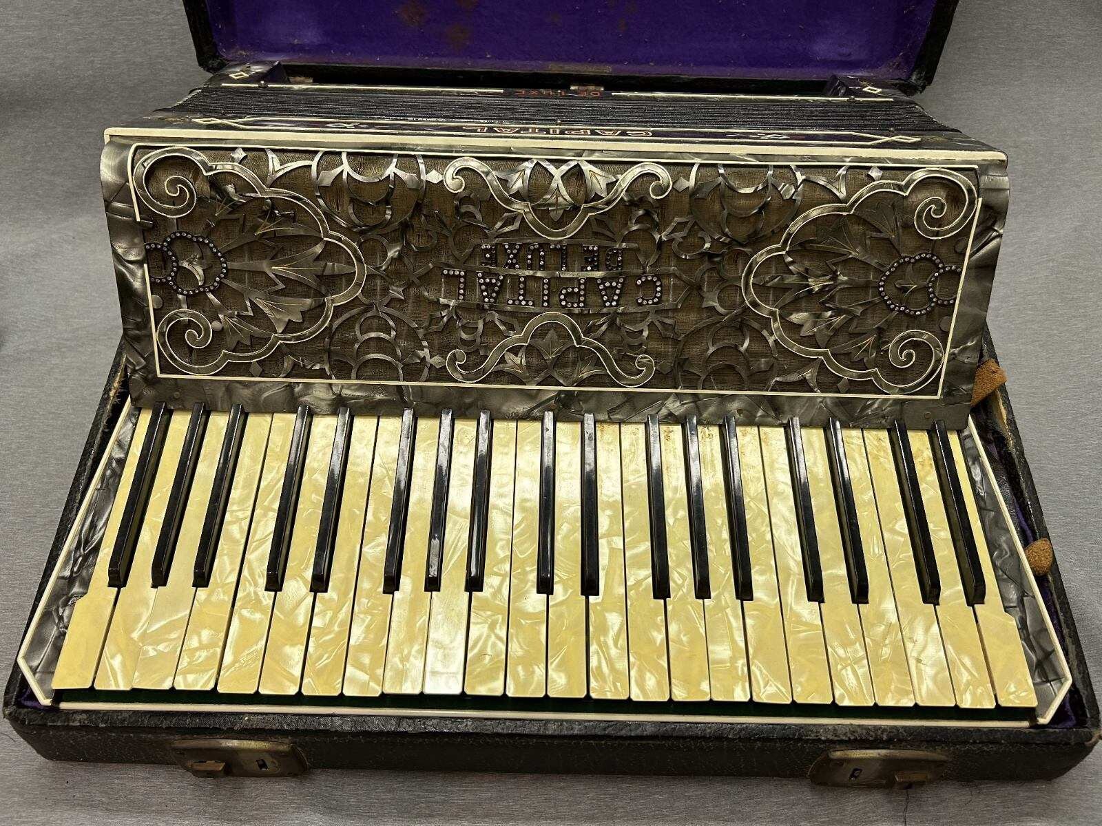 Ornate Vintage Capital DeLuxe Accordion