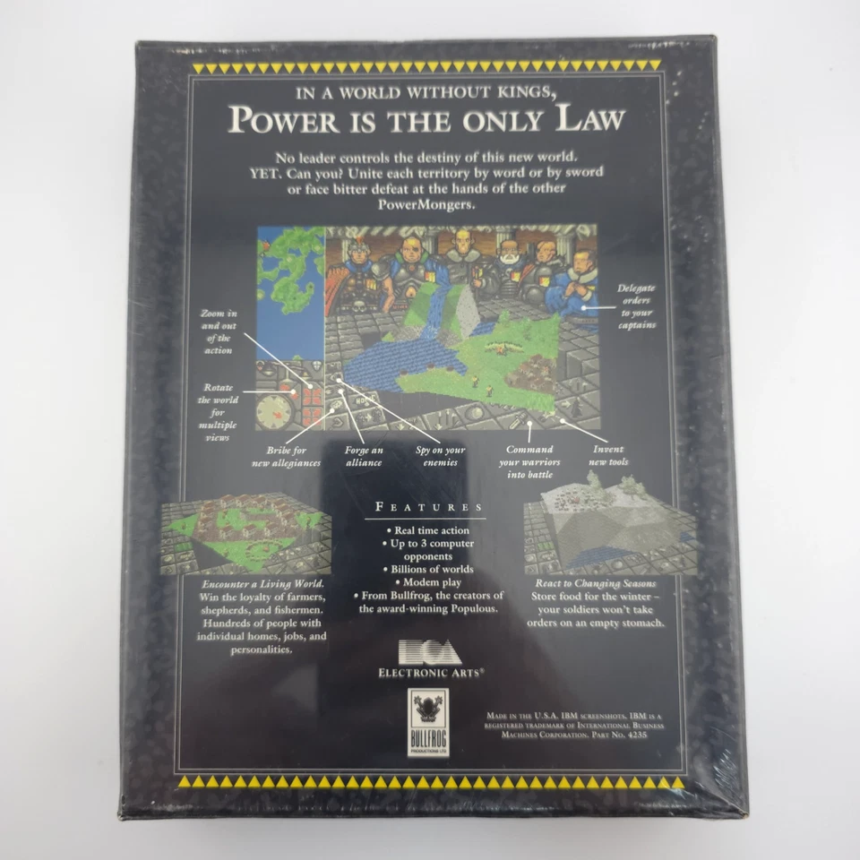 Powermonger, 1990, Big Box, New & Sealed - Image 3 of 4