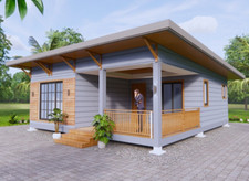 26x30 Feet Small House Plan 8x9 Meter 2 Beds 2 Bath Shed Roof PDF (A4 Hard Copy)
