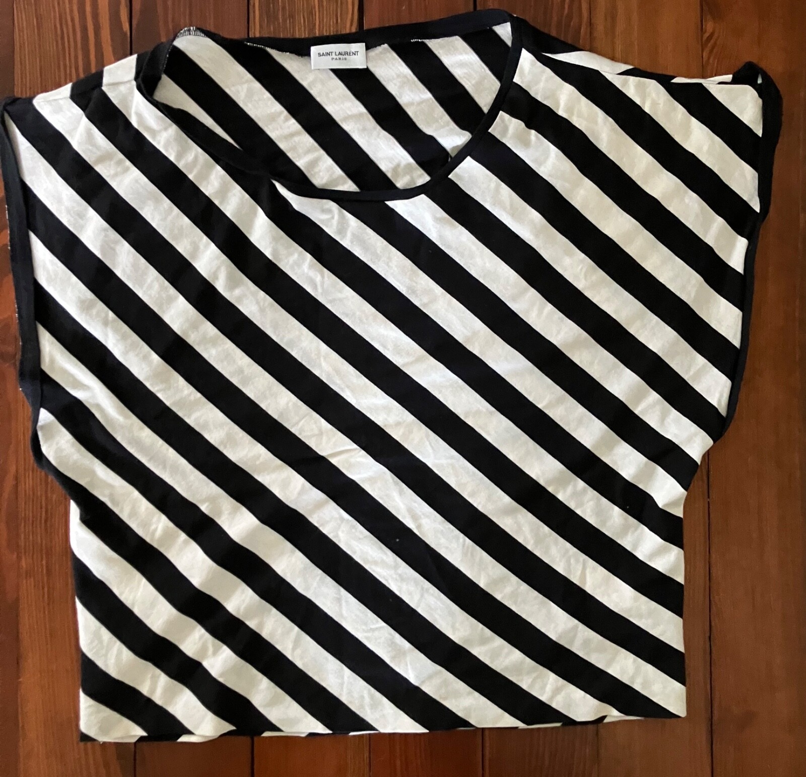 CAMICIA TOP A RIGHE SAINT LAURENT PARIS MEDIA