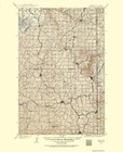 Topographical Map - Oakesdale Washington Idaho Quad - USGS 1903 - 23 x 28.25