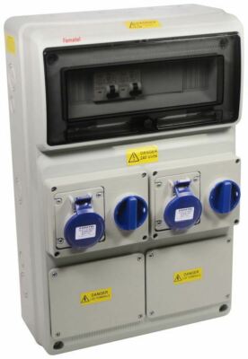 Famatel Wohnwagen / Campingplatz Elektro-Anschlussgerät 2-fach 16A Steckdose - NEWCAV2-10