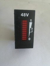 Vertical 48V Golf Cart Digital Battery State of Charge Indicator Meter EZGO