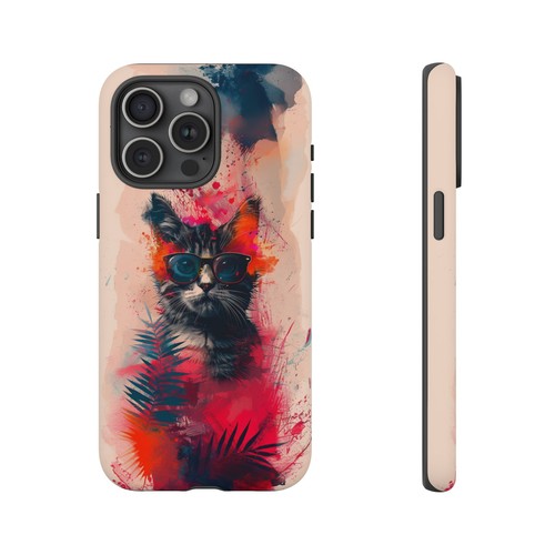 Cool Cat Sunglasses Phone Case for iPhone, Samsung Galaxy, Pixel - 第 2/175 張圖片
