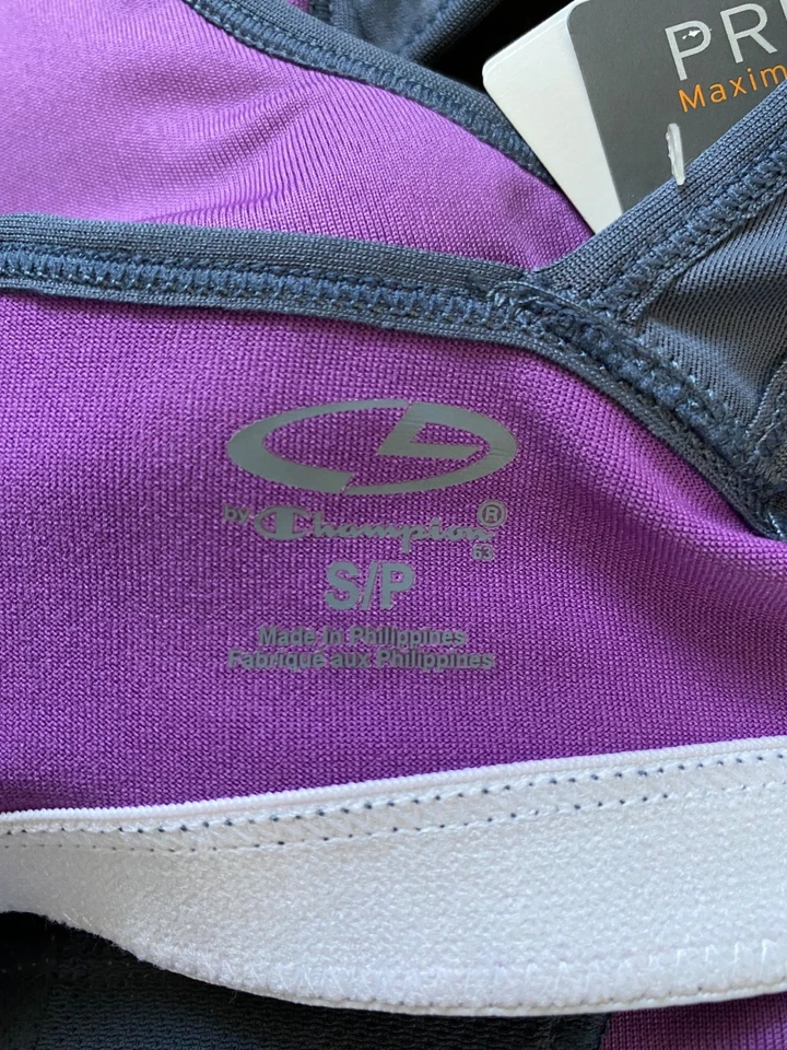 Sujetador deportivo C9 by CHAMPION~NUEVO CON ETIQUETAS Duo Dry Max soporte medio fitness~talla pequeña~NUEVO Foto 3 de 4