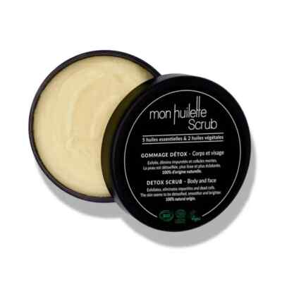 Mon huilette Scrub Detox Scrub Body and Face 170gr NEW NEU DAMAGED BOX