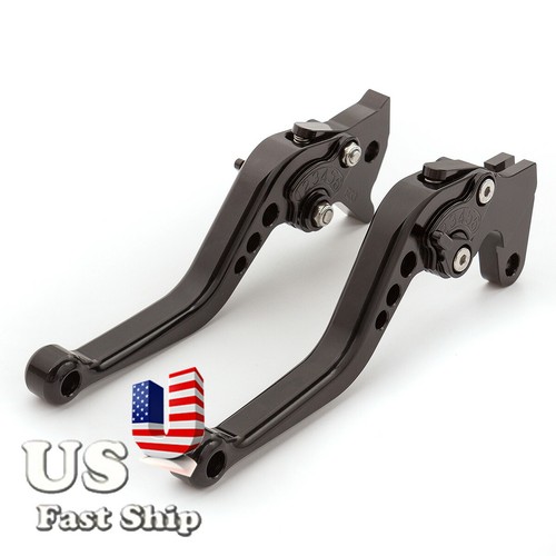 USA CNC Black Short Brake Clutch Lever Grips For XT600 ZE TENERE 1987-1992 - Picture 3 of 17