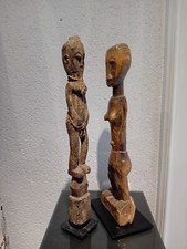 2 figuren baule +fetisch mit metallsockel