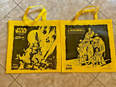 2x SDCC 2024 Star Wars Large Tote Bags Yellow Dark Horse Disney Convention Promo