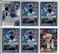 2017 OZZIE ALBIES 6 ROOKIE CARD LOT-AUTO-RATED ROOKIES $ MORE