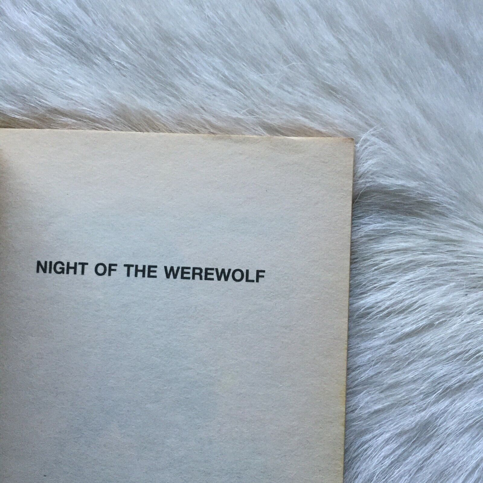 Night of the Werewolf by Edward Packard