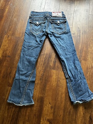 True Religion Men Joey Big T Stitches Jean Size 29x29 USA
