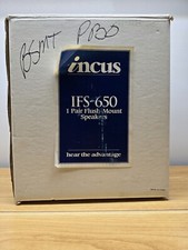 NEW 100W Incus IFS-650 Flush Mount Two Way In-Ceiling Wall Speakers White 1 Pair