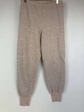 VTG 80s 90s Womens Med Pink Heather Gray Sweatpants Gym Joggers Pockets 32X29"