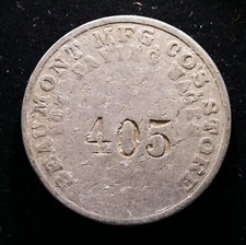 SCARCE South Carolina cotton mill token- Beaumont Mfg Co, 25¢, Spartanburg, S.C.