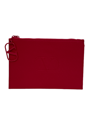 Valentino Makeup Pouch (Red) (Body Material: 100% Cotton  display picture 3