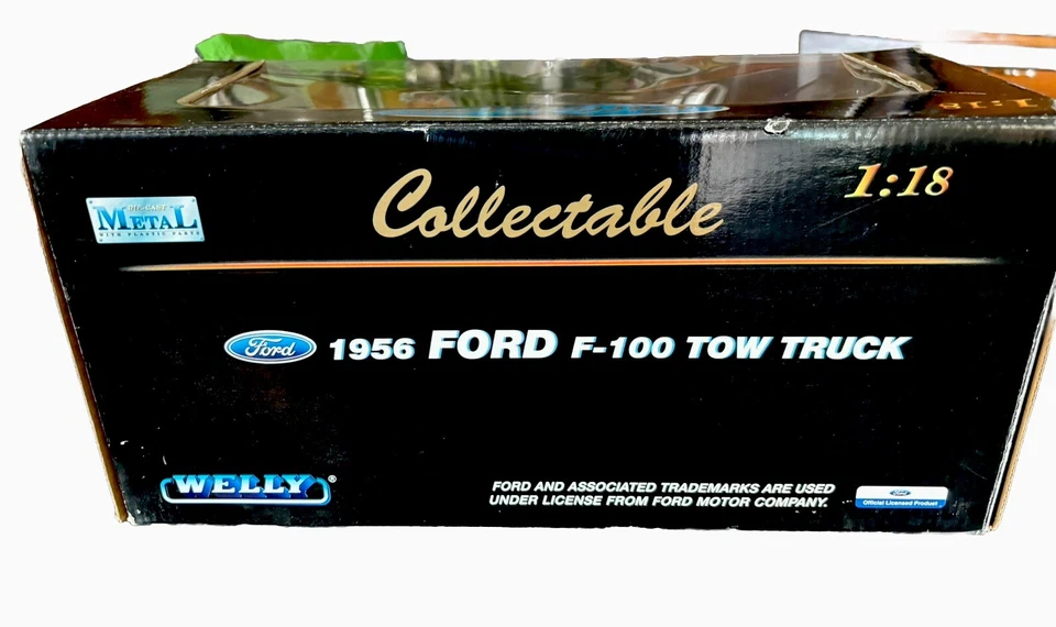 Welly Collectible Diecast 1956 Ford F-100 Tow Truck 1/18 Sc KB Toy Exclusive NIB - Image 4 of 4