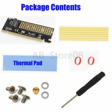 M.2 NVMe SSD NGFF TO PCIE 3.0 X16/X4 adapter with heatsink