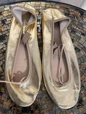 Theatricals New Gold Metallic Ballet Flats Size 5