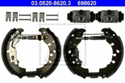 ATE Bremsbackensatz + Radzylinder 03.0520-8620.3 hinten für FIAT PUNTO 1.4