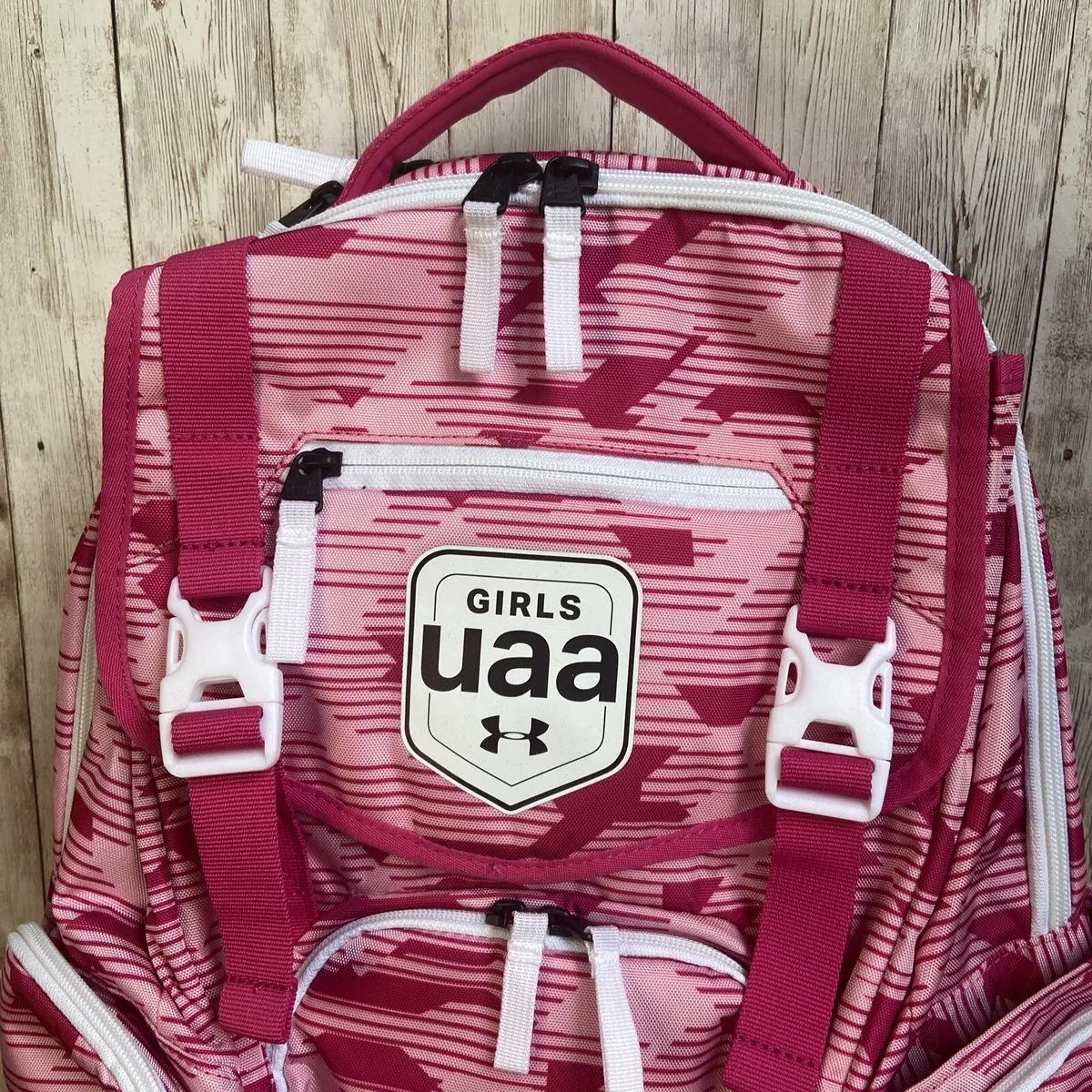 NEW Under Armour UAA UA Contain 4.0 Backpack Bag Pink Girls Basketball