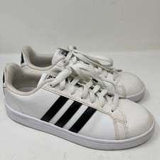 Adidas Grand Court Tennis Shoes White / Black 28Y001 Womens Size 9.5