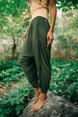 NEW Free People FP Movement Windy Meadow Solid Harem Pants - Cargo