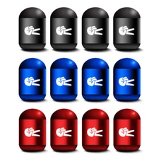 4 Pack Car Tire Valve Stem Cover Metal Tire Wheel Air Vent Dust Cover Universal