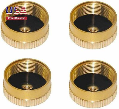 4PCS Refill 1lb Propane Tank Cap Outdoor Camping Cooking Prevent Gas Leaking