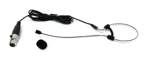 Black Single Earhook Headset Mic Headworn Microphone for VocoPro UDH Wireless - Picture 3 of 5